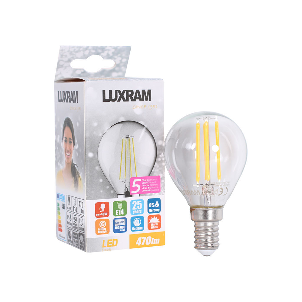 LED ნათურა 4 ვტ 2700 კ LUXRAM L176-1331 — ნათურა და ვაზნა