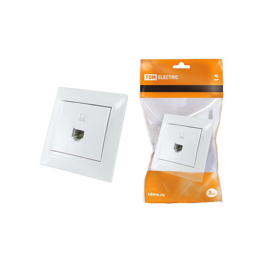 ინტერნეტის როზეტი RJ45 TDM SQ1815-0016 — როზეტები და ჩამრთველები