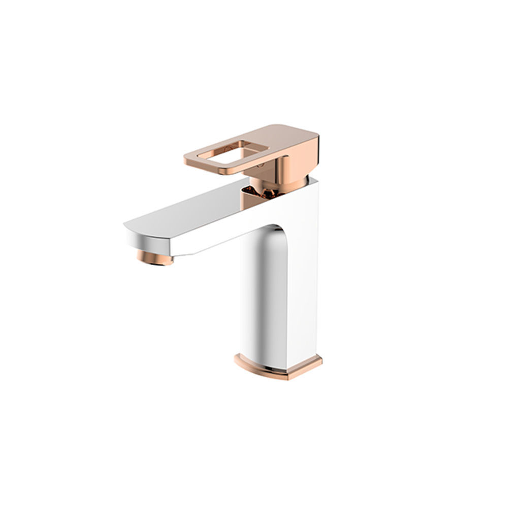 შემრევი ონკანი ხელსაბანისთვის BASIN MIXER CHROME- ROSE GOLD (BL11065401) BIEN — არგოს ონკანი