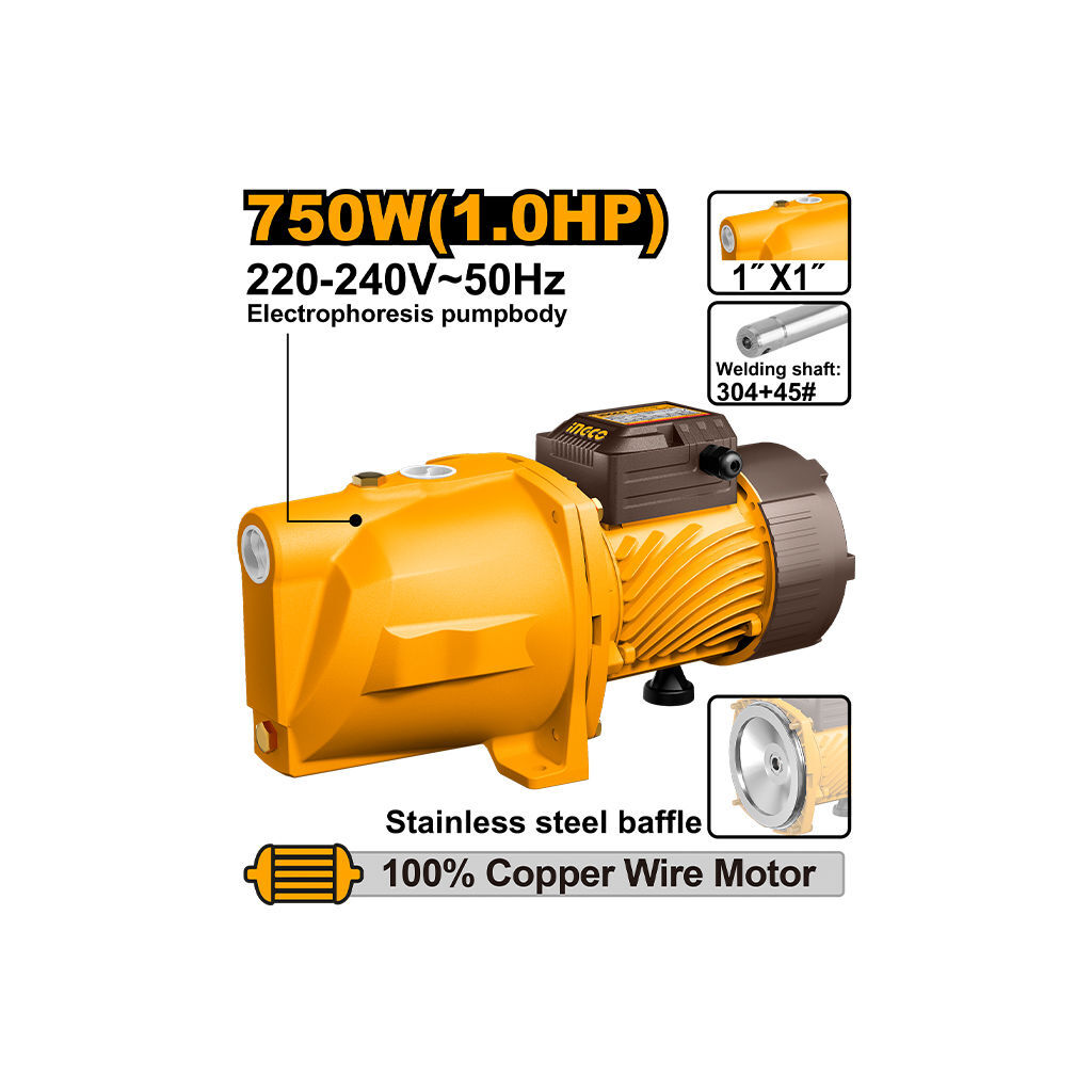 წყლის ტუმბო 750W (JP075068) INGCO — წლის ტუმბო