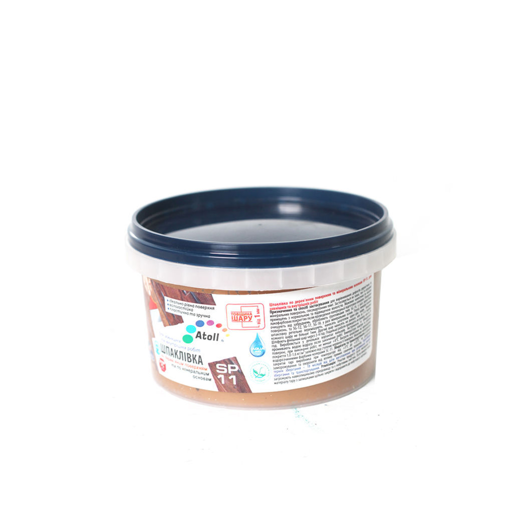 0.35კგ ხის ფითხი შპაკლი ტიკი SMILE SP-11 — გრუნტი