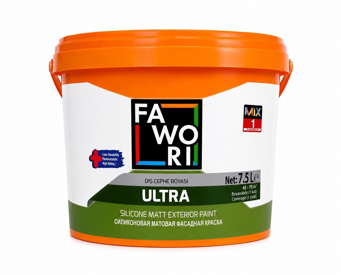 საღებავი ფასადის FWR ULTRA EXT. თეთრი 7,5LT — ექსტერიერის საღებავი