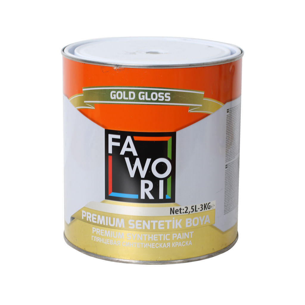 2,5ლ სინთეთიკური საღებავი თეთრი FAWORI SYN.PAINT 2.5 LT — ზეთის საღებავი