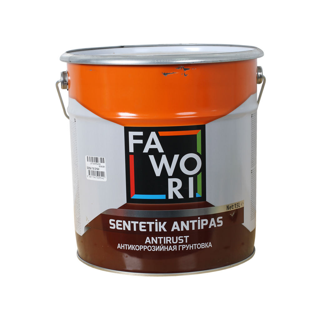 15ლ ნაცრისფერი ანტიკოროზიული საღებავი FAWORI ANTIRUST GRAY 15LT — ანტიკოროზიული საღებავი