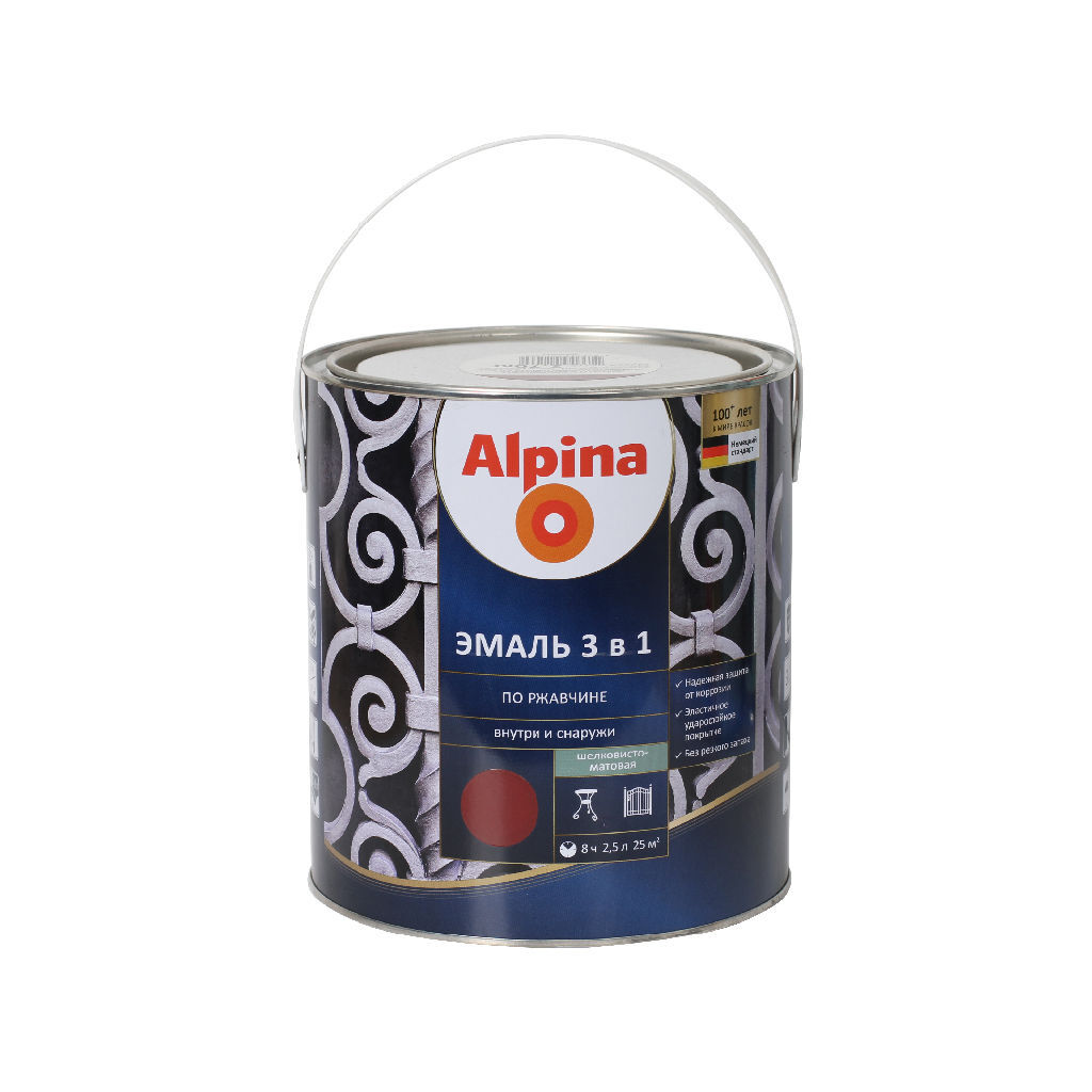 AX BY AP DaR 3in1 RAL 3011 SM 2,5 LT — ზეთის საღებავი