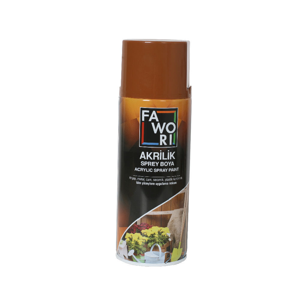 საღებავი სპრეი FAWORI AKR. SPREY RAL8003 ღია ყავისფერი 400ML — სპრეი საღებავი