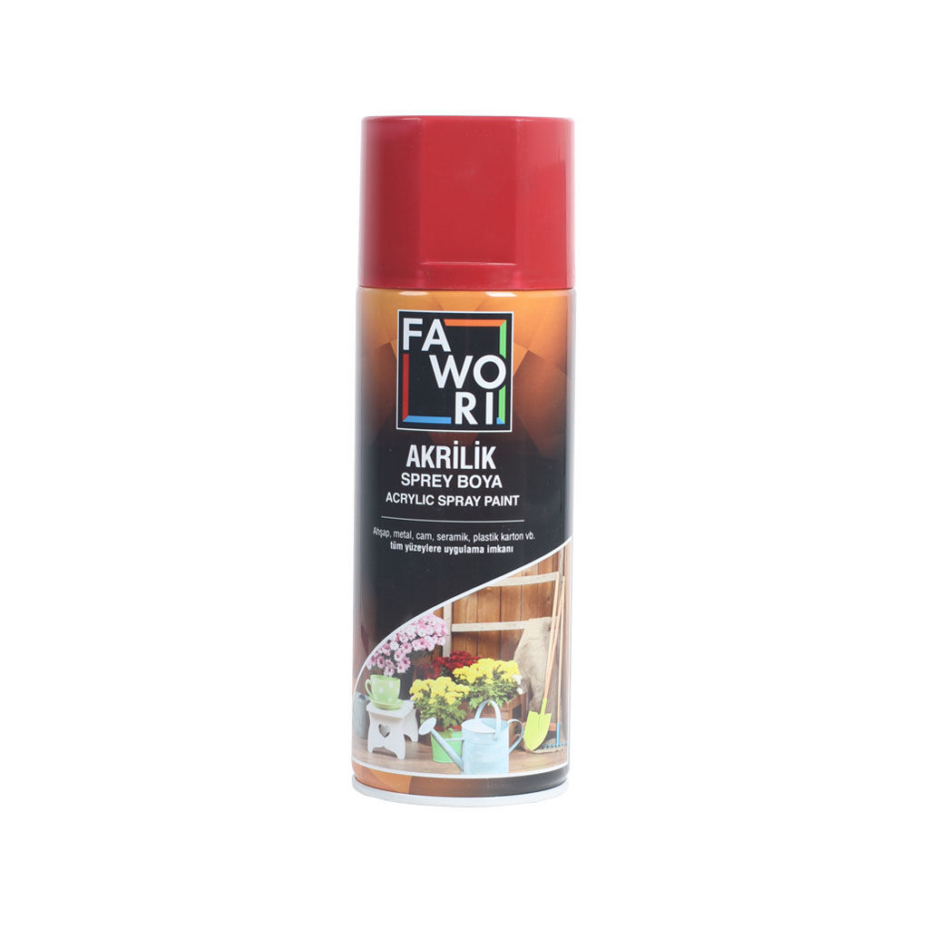 წითელი საღებავი სპრეი FAWORI RAL3002 — სპრეი საღებავი