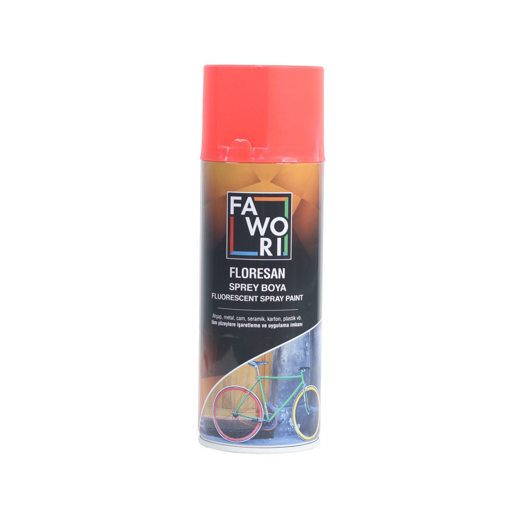 სპრეი წითელი ფლუორესცენტი FAWORI SPECIAL SPRAY 519 400ML — სპრეი საღებავი