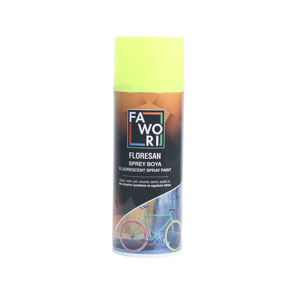 სპრეი ყვითელი ფლუორესცენტი FAWORI SPECIAL SPRAY 516 400ML — სპრეი საღებავი