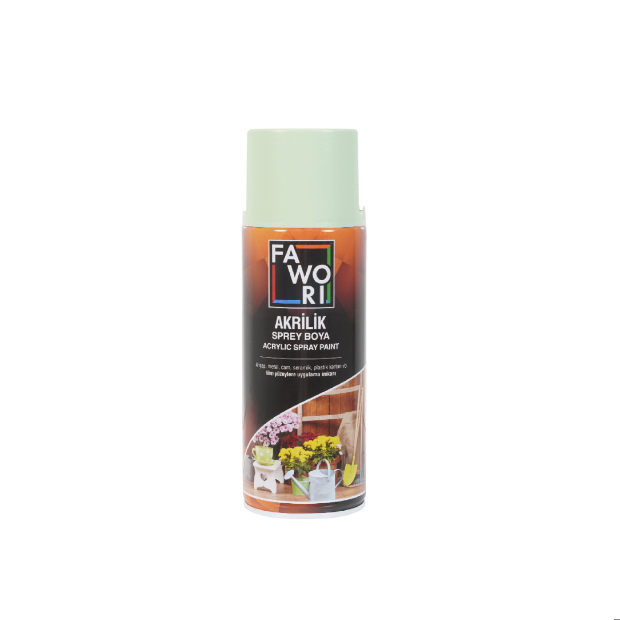 საღებავი სპრეი AKR. SPREY RAL6019 სალათისფერი 400ML FAWORI — სპრეი საღებავი