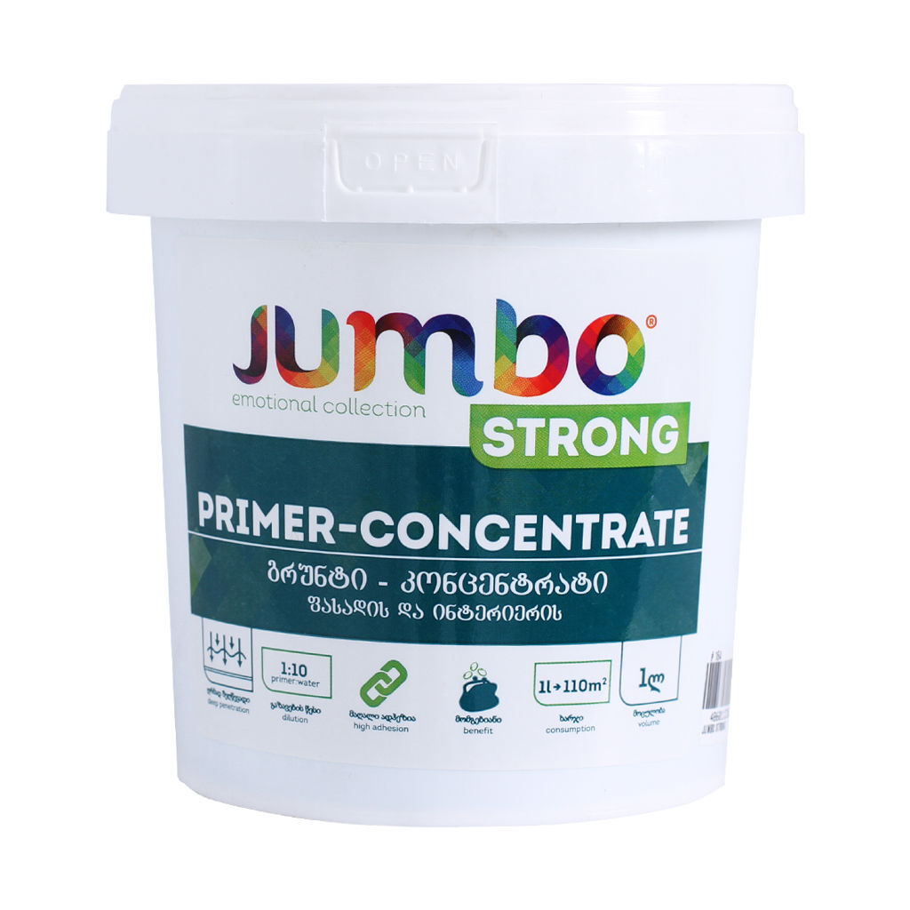 1ლ სამღებრო გრუნტ კონცენტრატი 1:10 JUMBO — გრუნტი