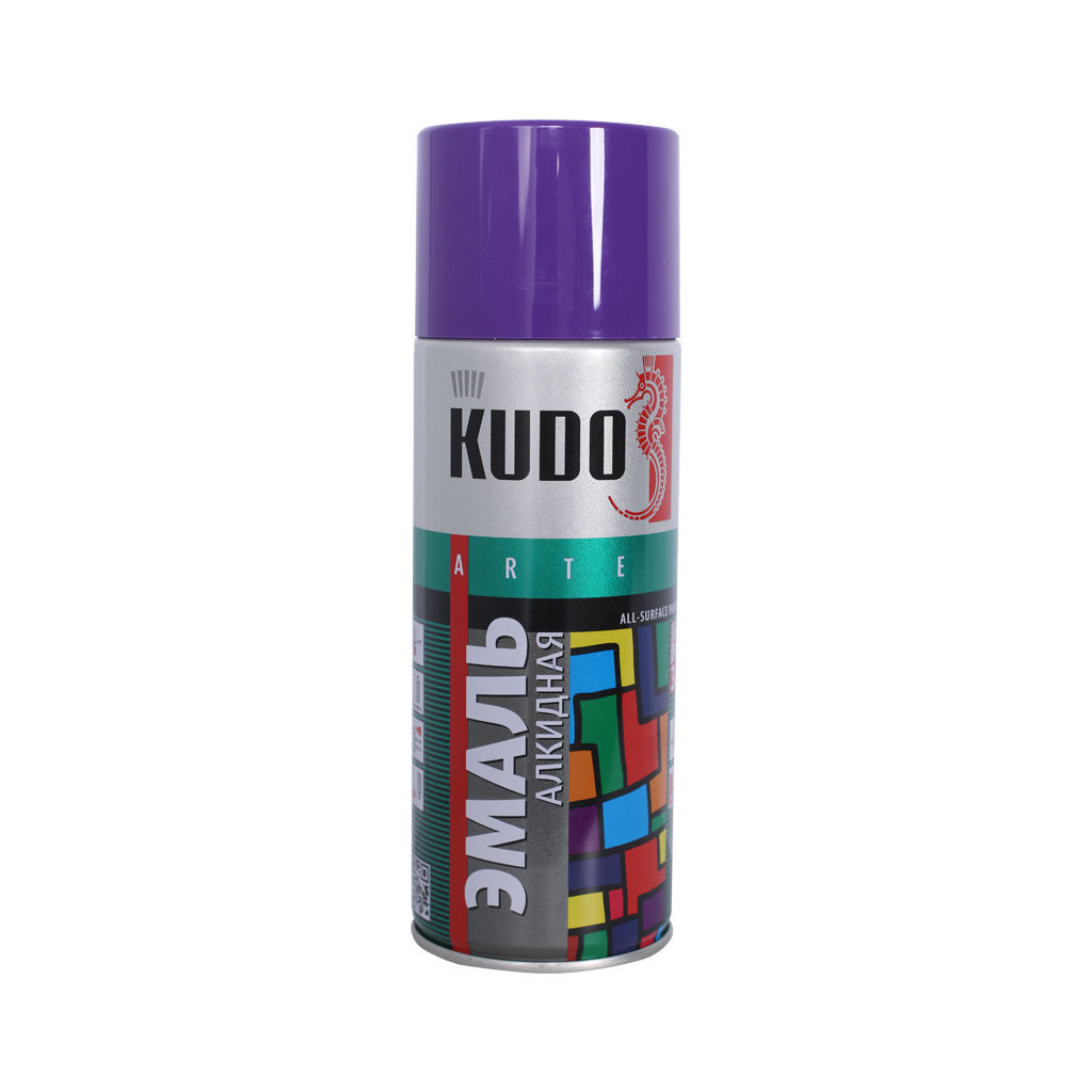 უნივერსალური სპრეი ემალი იისფერი 0.52 ლ KUDO — სპრეი საღებავი