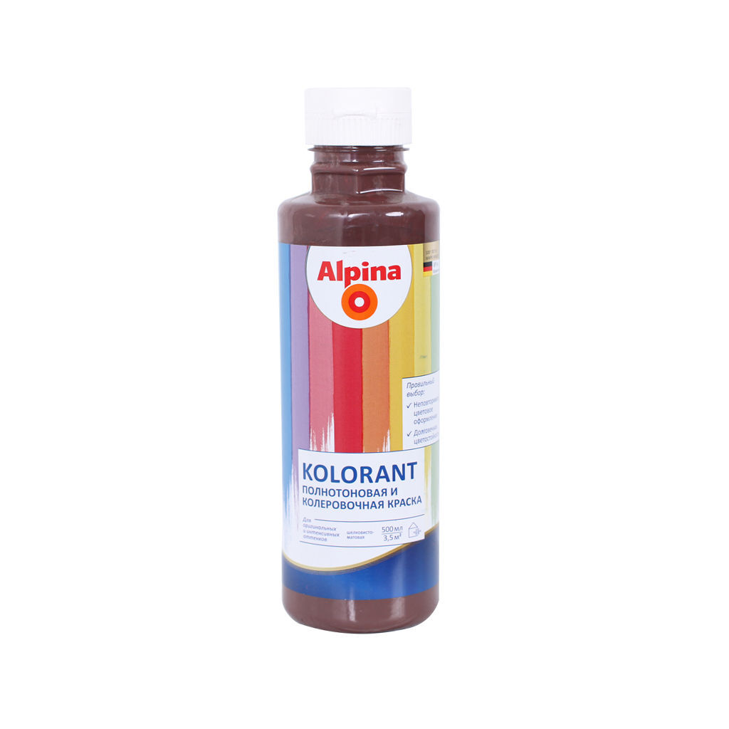 0.5ლ საღებავის პიგმენტი ALPINA Dunkelbraun — ტონერები