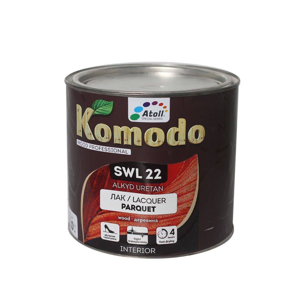 2ლ პარკეტის ლაქი პრიალა COMODO SWL-22 — ლაქი