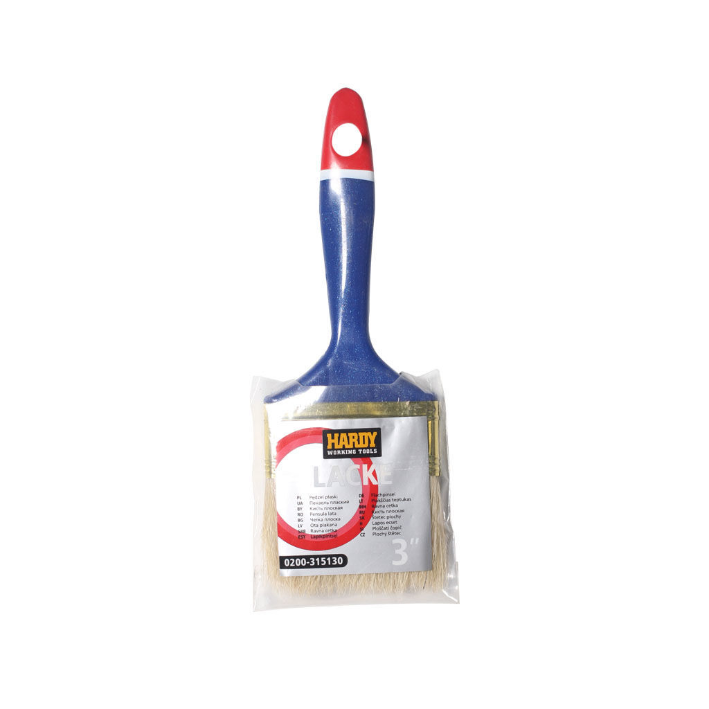 ბრტყელი ფუნჯი 3'' HARDY 0200-315130 — სამღებრო ხელსაწყოები