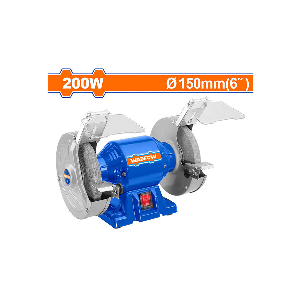 სალესი დანადგარი (ორმხრივი) 200W (WBG1A1501) WADFOW — სამღებრო ხელსაწყოები