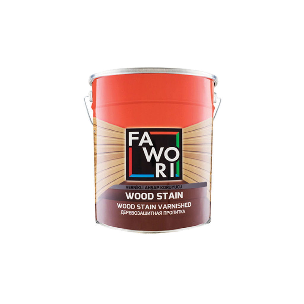 0.75ლ ხის ლაქი მწვანე FAWORI WOOD STAIN ORMAN YESILI — ლაქი