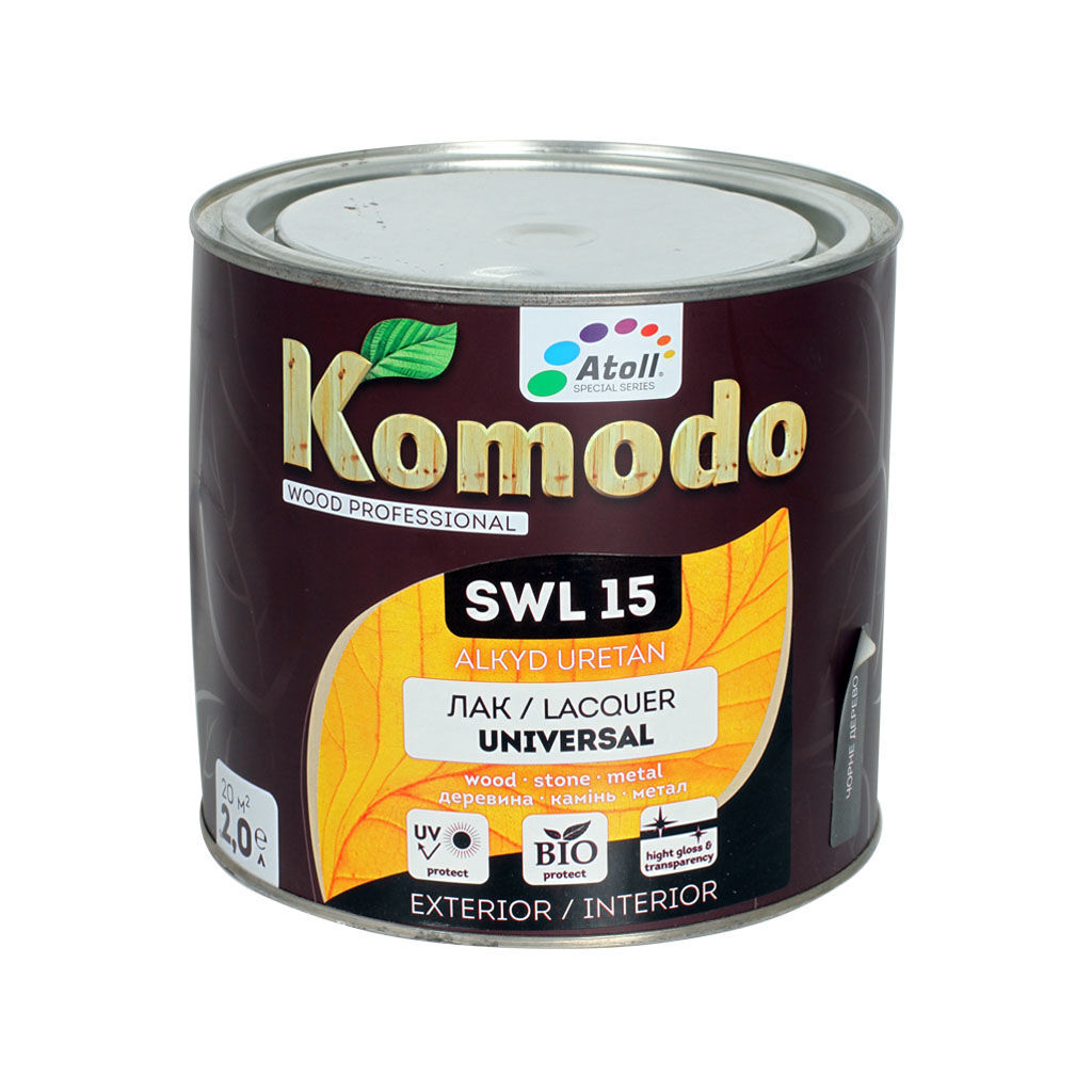 2ლ ლაქი შავი ხე COMODO SWL-15 — ლაქი