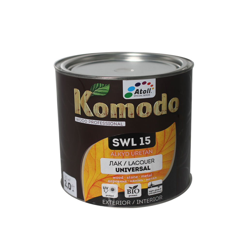 2ლ ლაქი წაბლი KOMODO SWL-15 — ლაქი