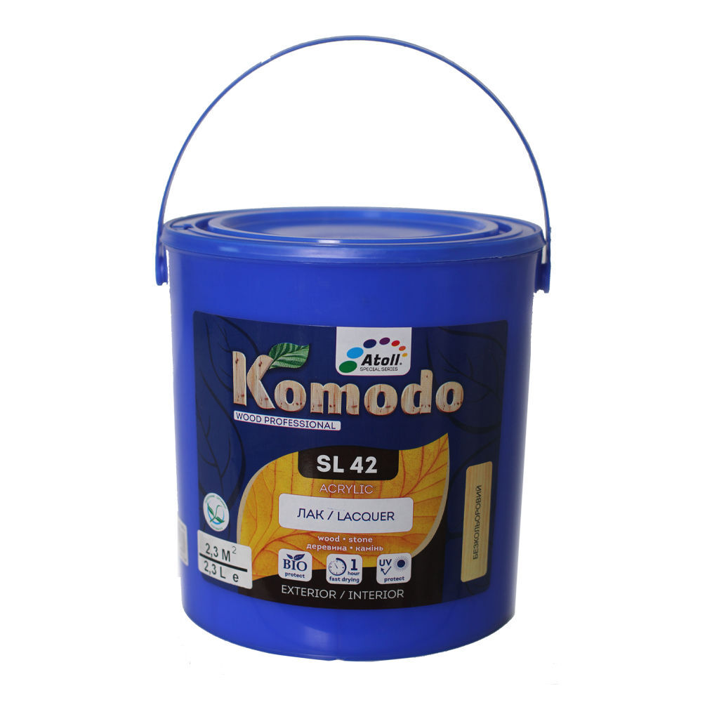 2.3ლ ხის ლაქი პრიალა KOMODO SL-42 — ლაქი