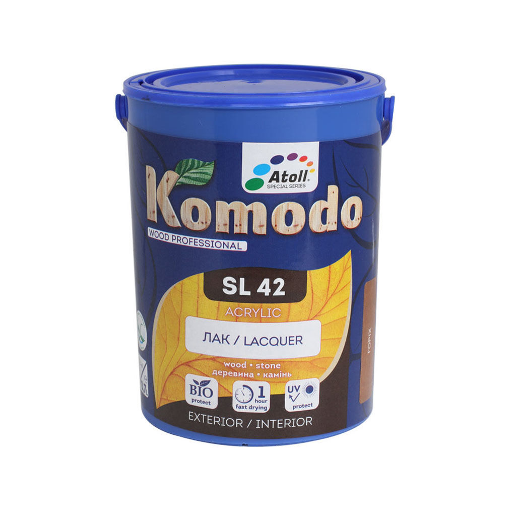 0.7ლ ხის ლაქი პრიალა კაკალი COMODO SL-42 — ლაქი