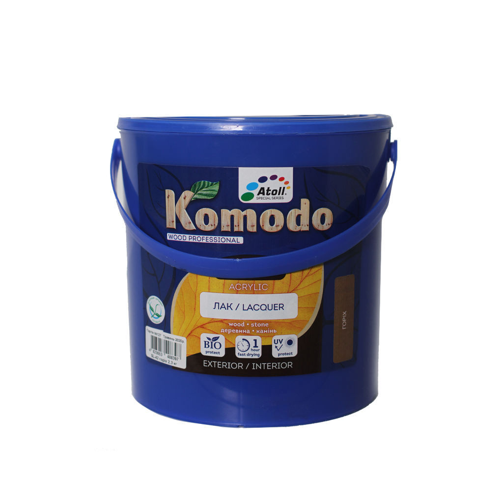2.3ლ ხის ლაქი პრიალა კაკალი COMODO SL-42 — ლაქი