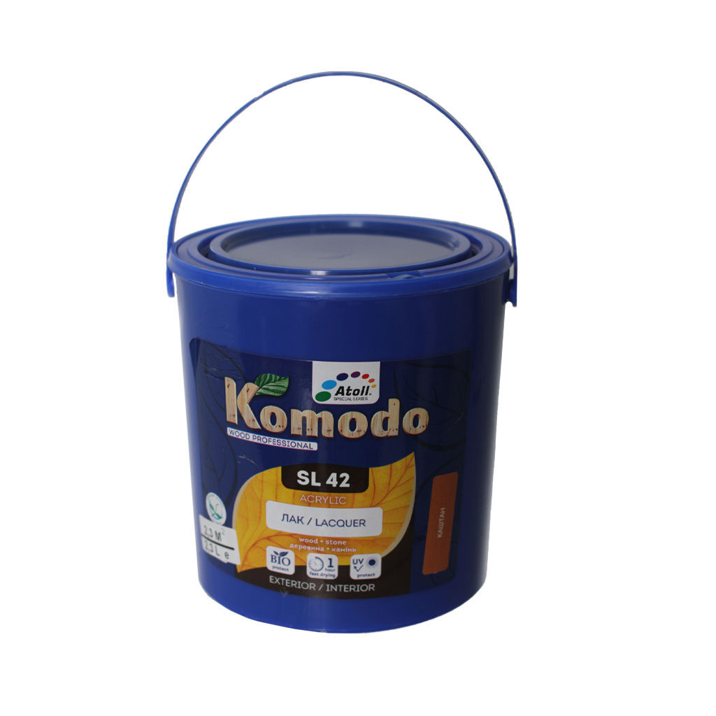 2.3ლ ხის ლაქი წაბლი KOMODO SL-42 — ლაქი