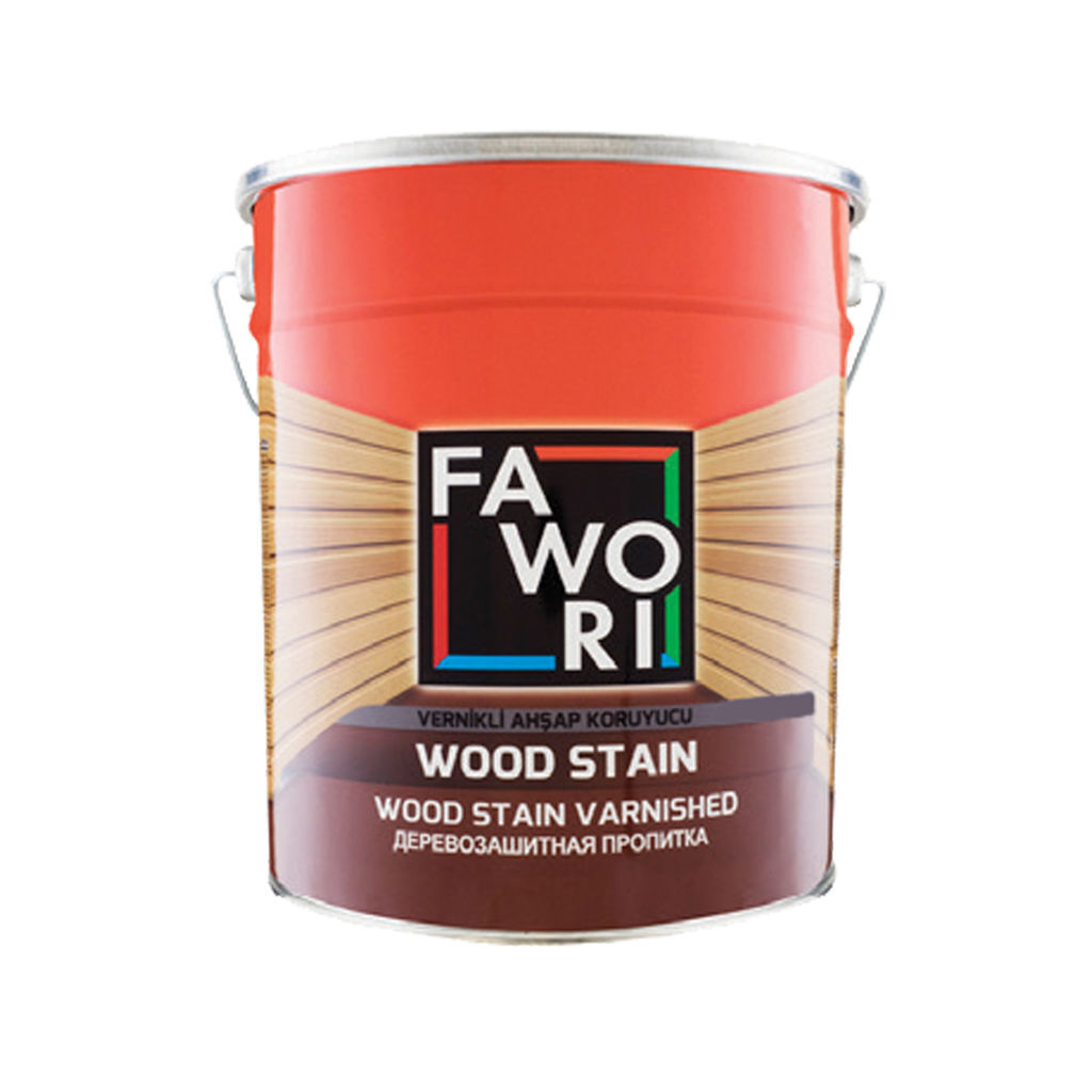 2.5 ლ ხის ლაქი FAWORI WOOD STAIN ŞEFFAF — ლაქი
