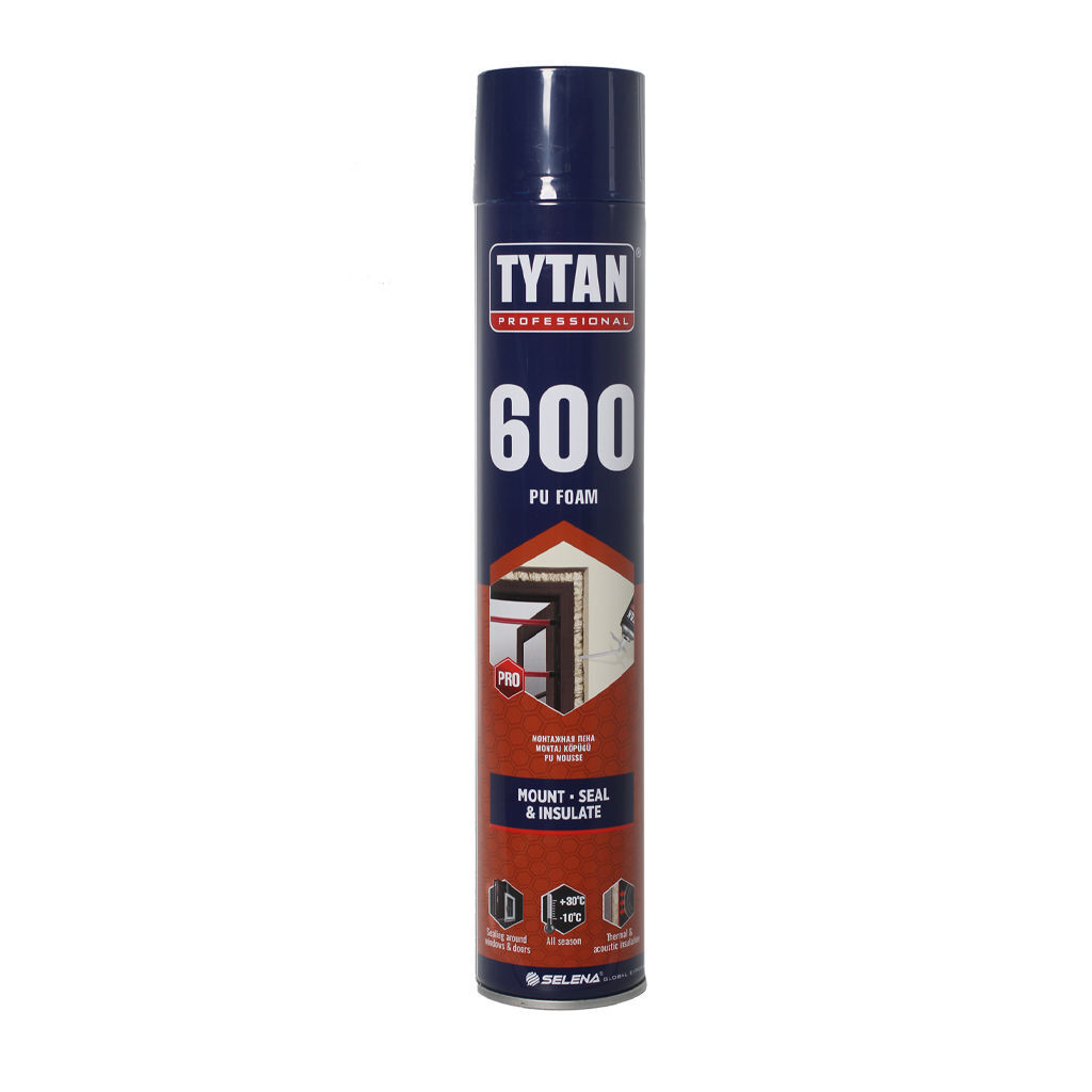 0.6კგ სამონტაჟო ქაფი პოლიფიქსი TITAN — სამონტაჟო ქაფი