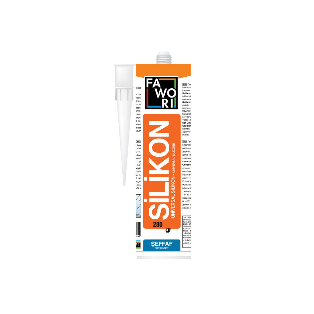 უფერო სილიკონი FWR SİLİKON ŞEFFAF 280GR — სილიკონი და ჰერმეტკი