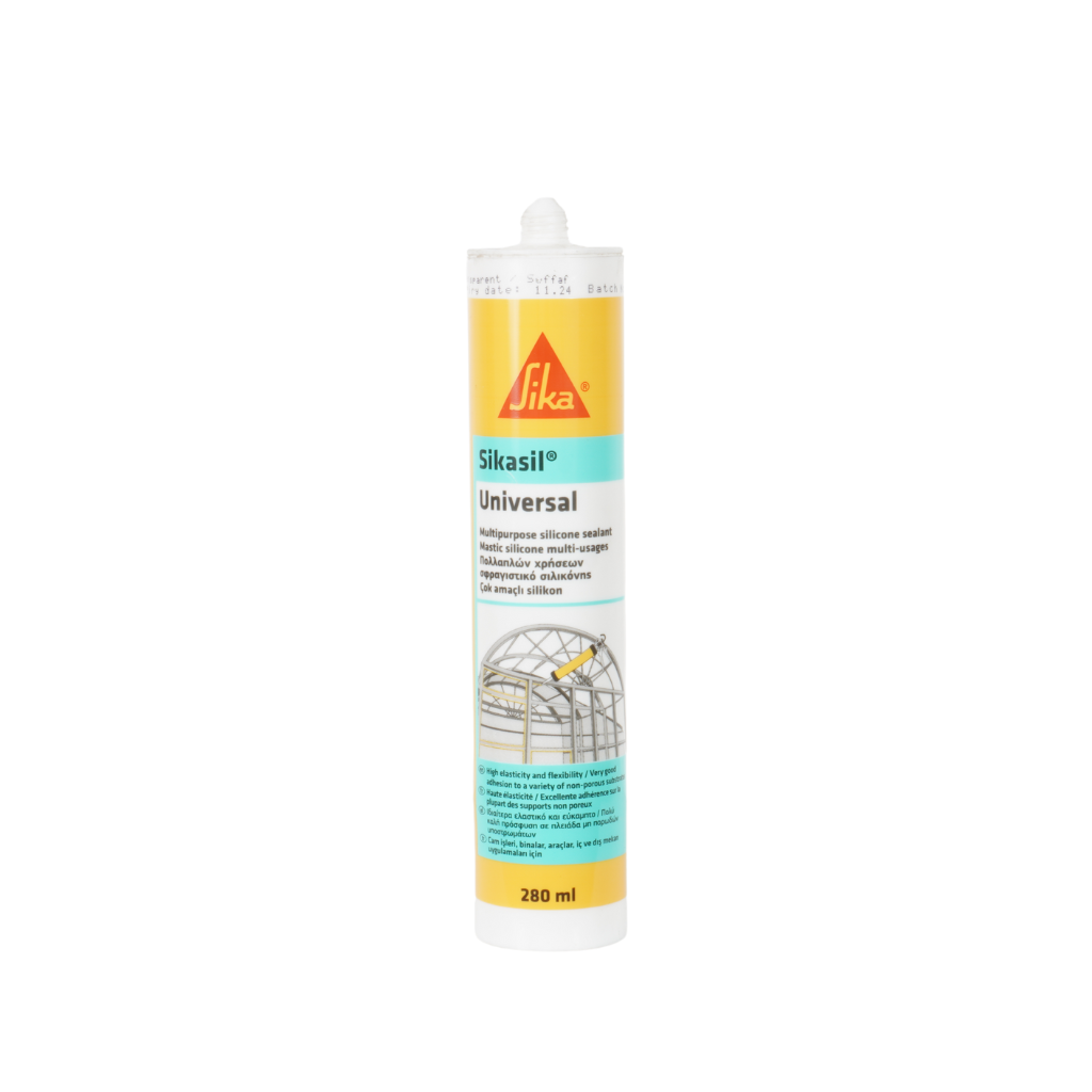 სილიკონი უნივერესალური უფერო Sikasil® – Universal sefaf 280 ML — სილიკონი და ჰერმეტკი