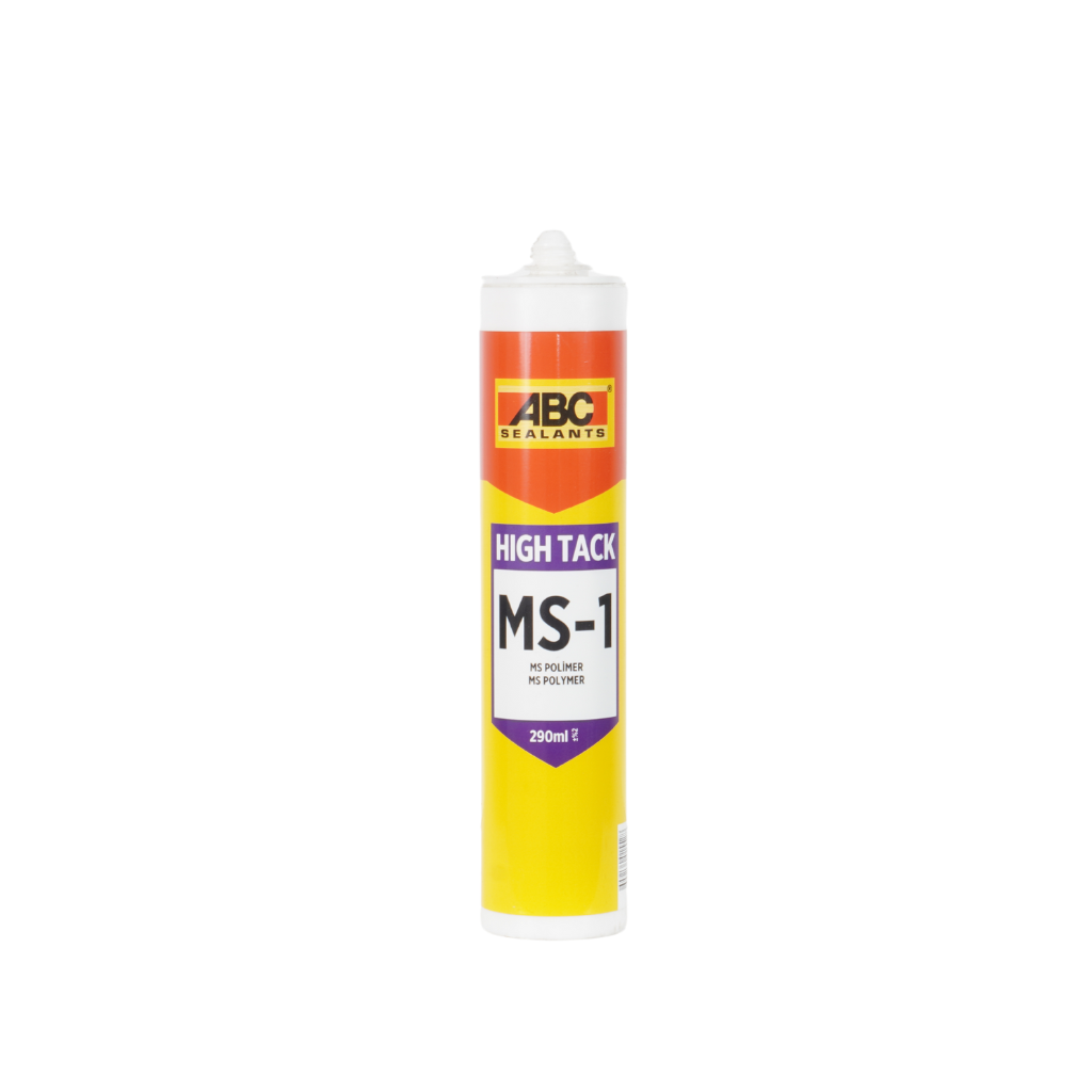სილიკონი - წებო თეთრი  ABC MS1 HIGH TACK WHITE — სილიკონი და ჰერმეტკი