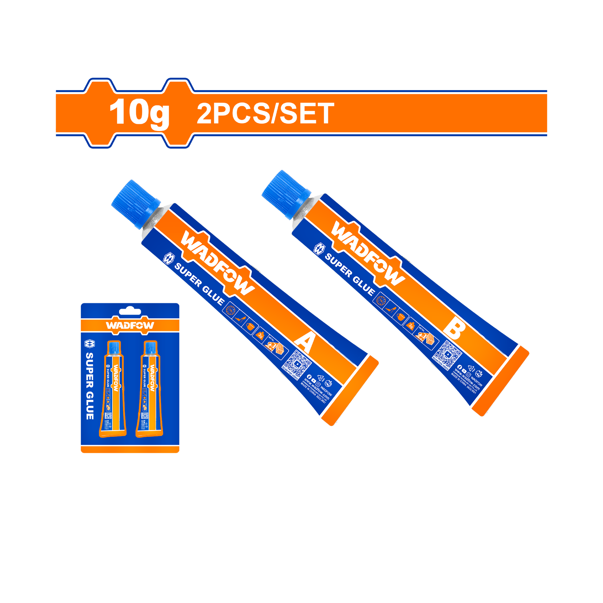 წებო A*B 10g*2 (WGX1K31) WADFOW — წებო