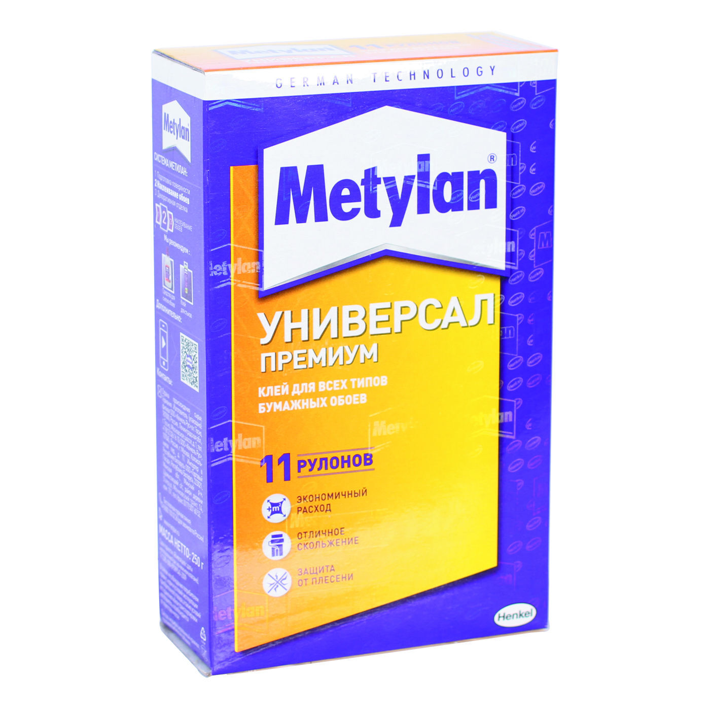 წებო შპალერის უნივერსალ პრემიუმი 250 გრ METYLAN — წებო