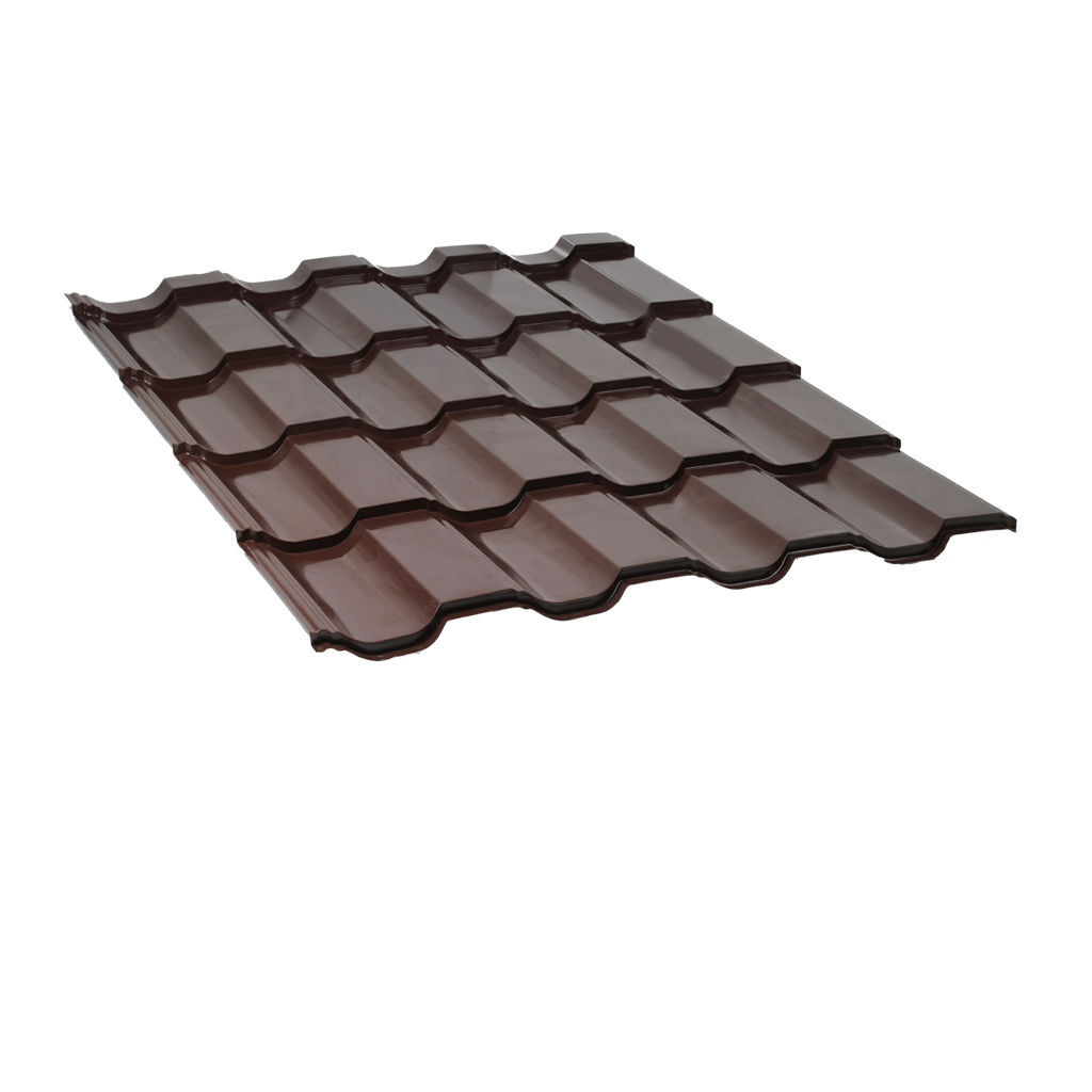 მეტალოკრამიტი ფერადი თუნუქის სახურავი 0.5X1200 პრიალა RAL 8019 NOVA — თუნუქის სახურავი
