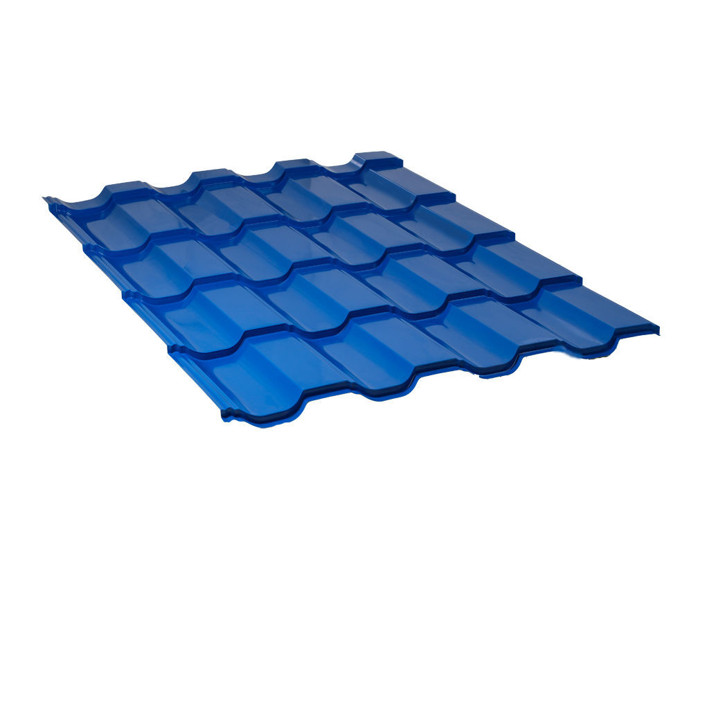 მეტალოკრამიტი ფერადი თუნუქის სახურავი 0.5X1200 პრიალა RAL 5005 NOVA — თუნუქის სახურავი