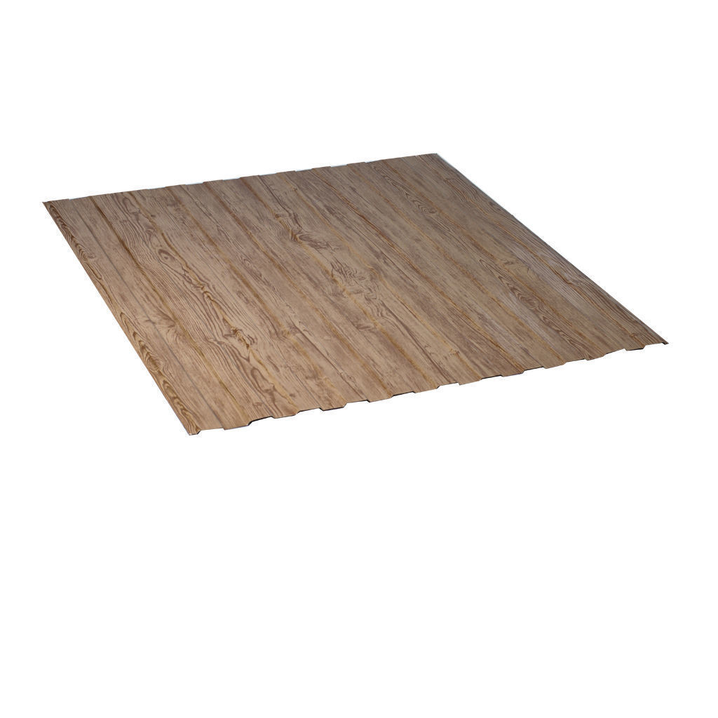 პროფილირებული ფერადი თუნუქი 0.5X1190 ხაოიანი WOOD LIGHTER NOVA — თუნუქის სახურავი
