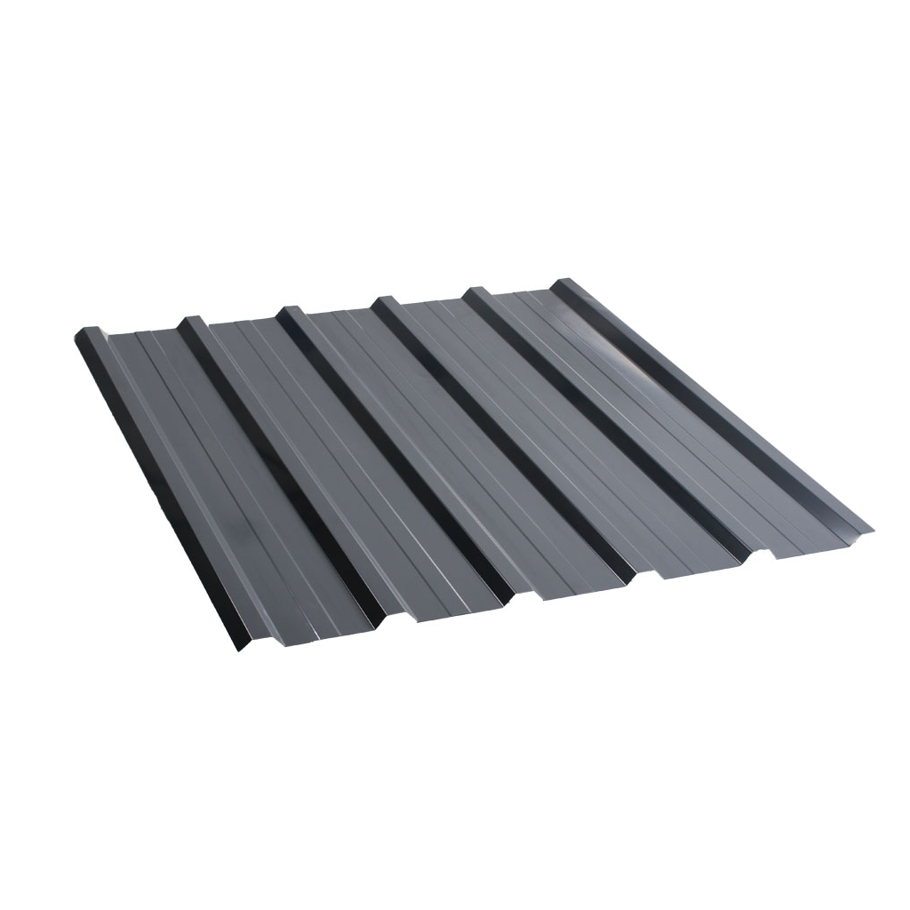 პროფილირებული ფერადი თუნუქის სახურავი 0.5X1180 პრიალა RAL 7024 NOVA — თუნუქის სახურავი