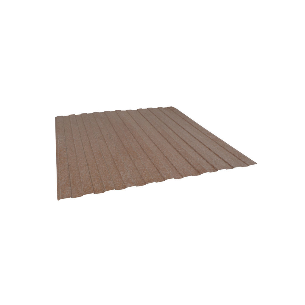 პროფილირებული ფერადი თუნუქი 0.5X1190 ხაოიანი Brown Rust NOVA — თუნუქის სახურავი