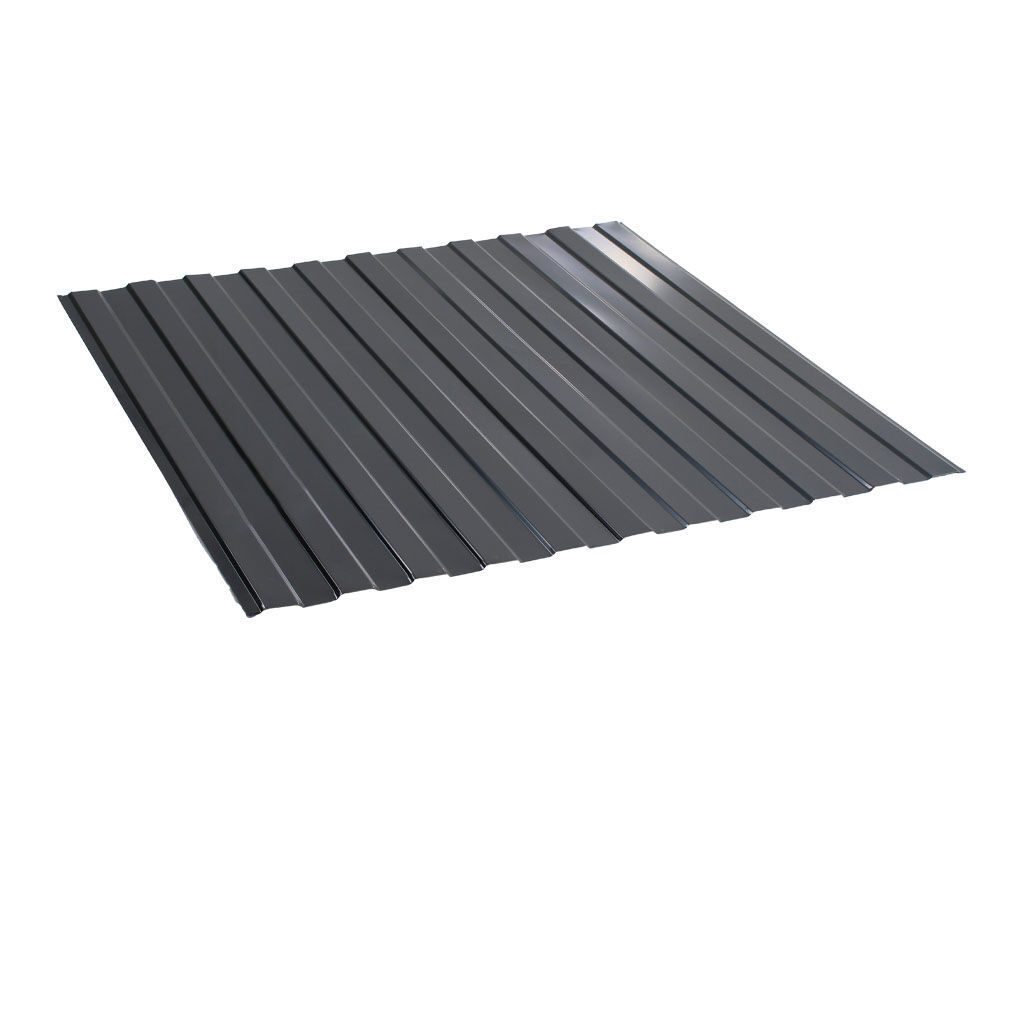 პროფილირებული ფერადი თუნუქი 0.45X1190 პრიალა RAL 7016 (ტრაპეცია, H7) (ორმხრივი) NOVA — თუნუქის სახურავი