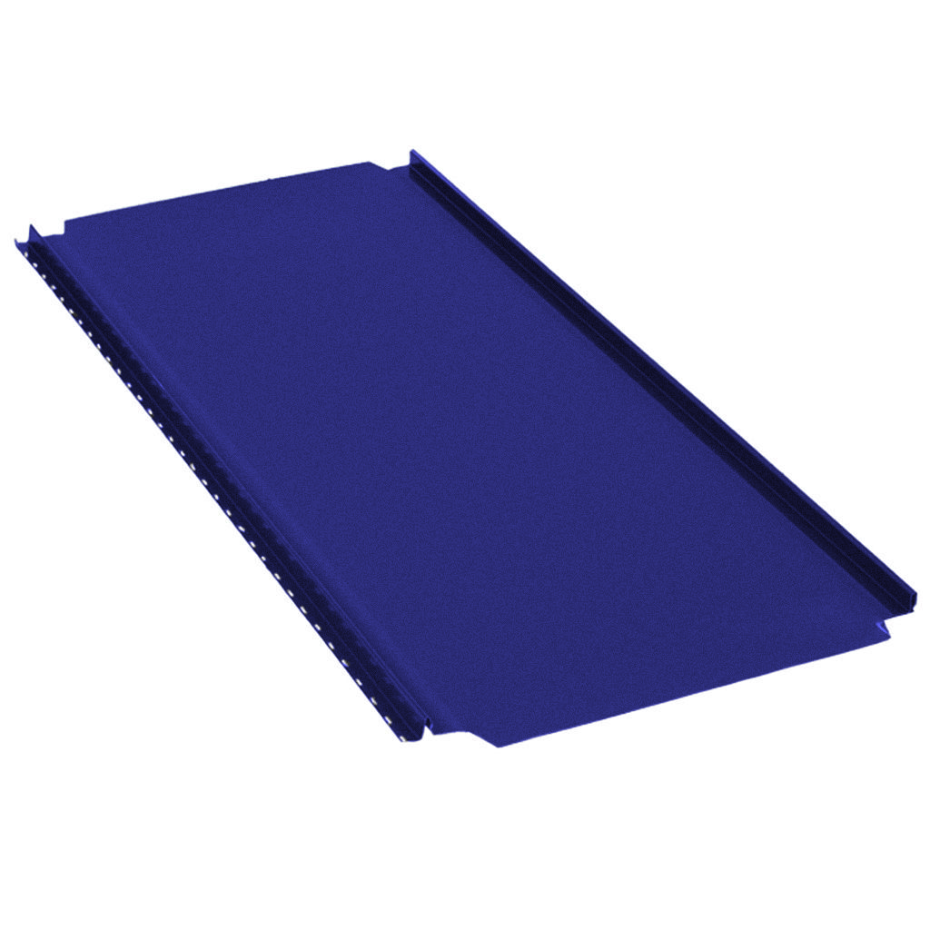 სწორი ჩამკეტ ფურცლიანი ფენილი 0.45X549 პრიალა RAL 5002 NOVA — თუნუქის სახურავი