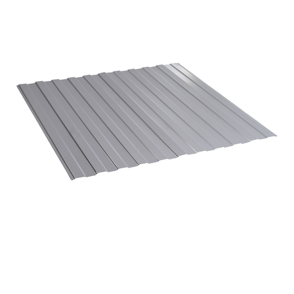 პროფილირებული ფერადი თუნუქი 0.45X1190 პრიალა RAL9006 NOVA — თუნუქის სახურავი