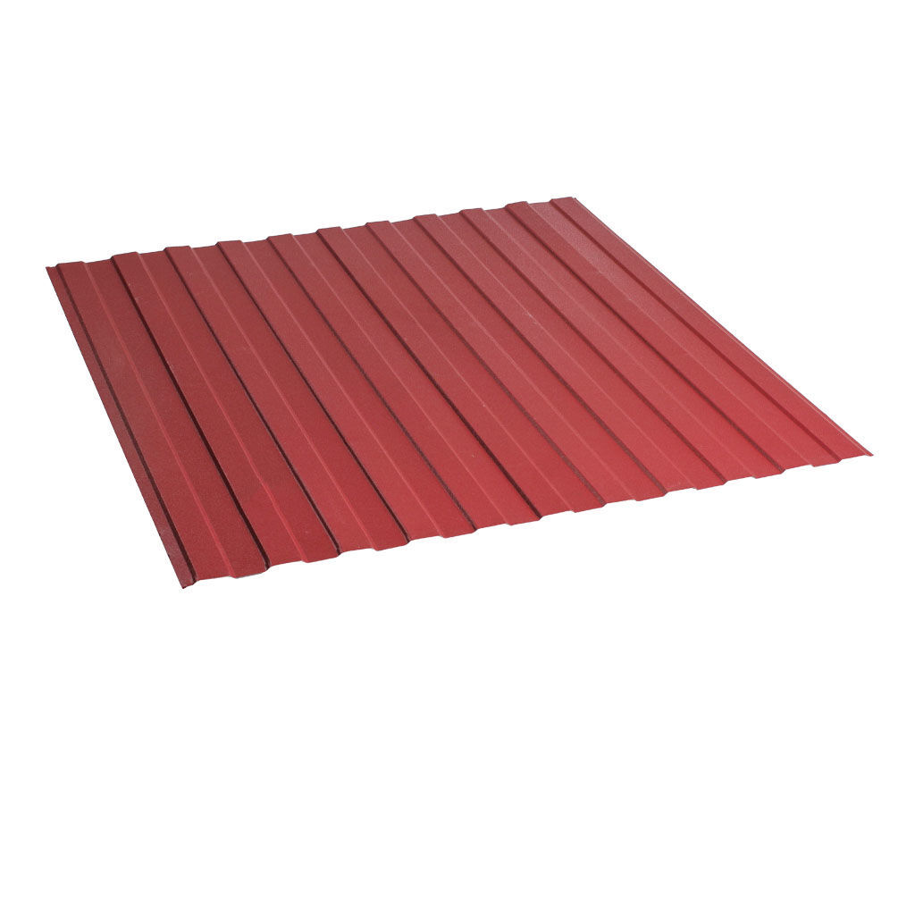 პროფილირებული ფერადი თუნუქი 0.5X1190 ხაოიანი RAL3005 NOVA — თუნუქის სახურავი