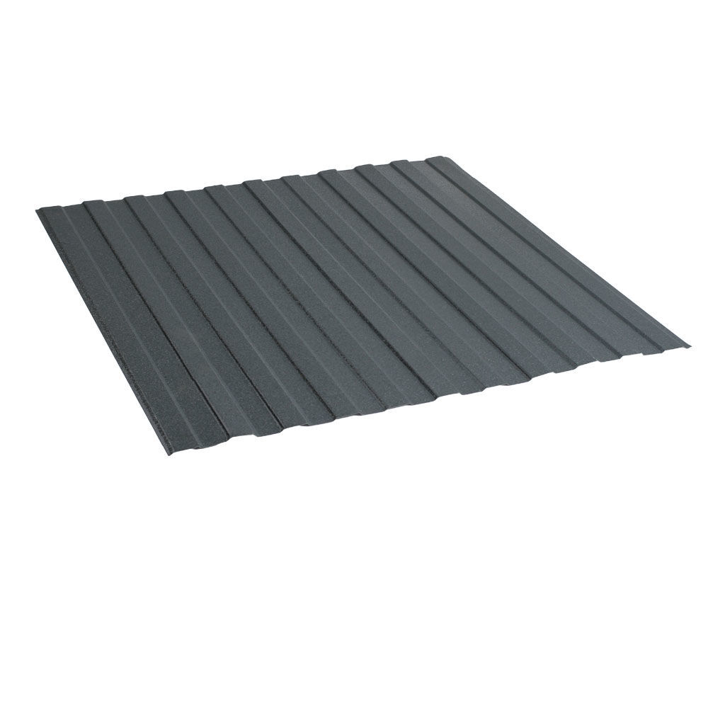 პროფილირებული ფერადი თუნუქი 0.5X1190 ხაოიანი RAL7016 NOVA — თუნუქის სახურავი