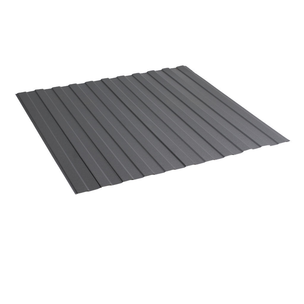 პროფილირებული ფერადი თუნუქი 0.5X1190 ხაოიანი RAL7024 NOVA — თუნუქის სახურავი