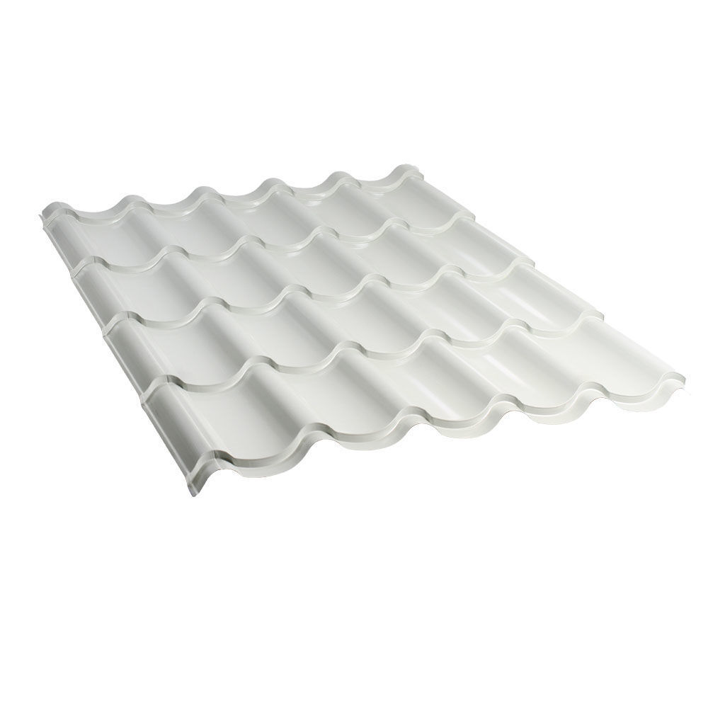 მეტალოკრამიტი ფერადი თუნუქის სახურავი 0.5X1180 პრიალა RAL9002 NOVA — თუნუქის სახურავი