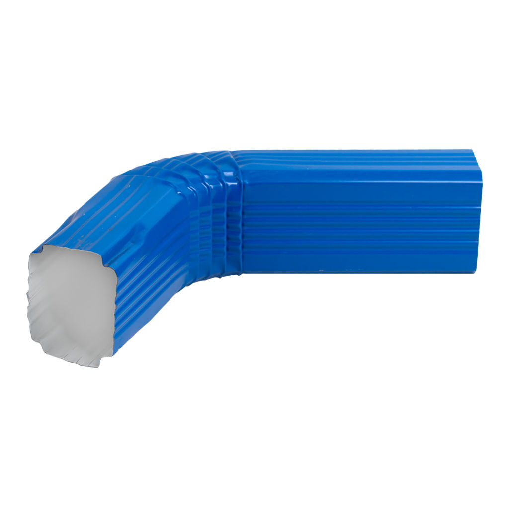 ოთხკუთხა წყალსაწრეტი მილის მუხლი 0.50x350 RAL 5005 (500 მმ.) — სანიაღვრე სისტემები