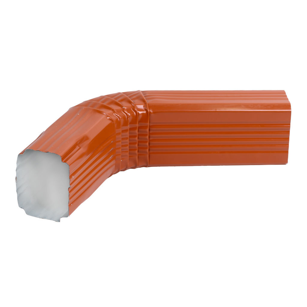 ოთხკუთხა წყალსაწრეტი მილის მუხლი 0.50x350 RAL 8004 (500 მმ.) — სანიაღვრე სისტემები