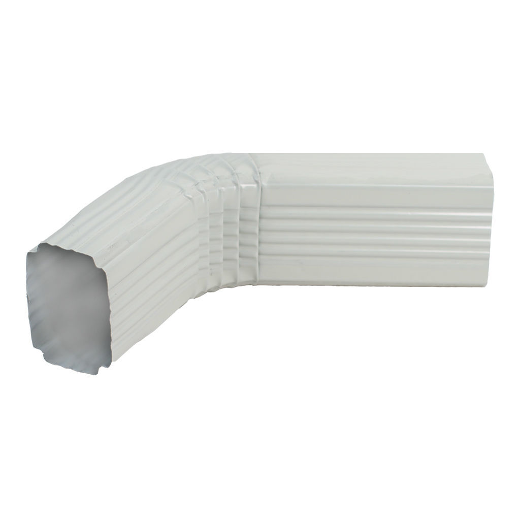 ოთხკუთხა წყალსაწრეტი მილის მუხლი 0.50x350 RAL 9002 (500 მმ.) — სანიაღვრე სისტემები