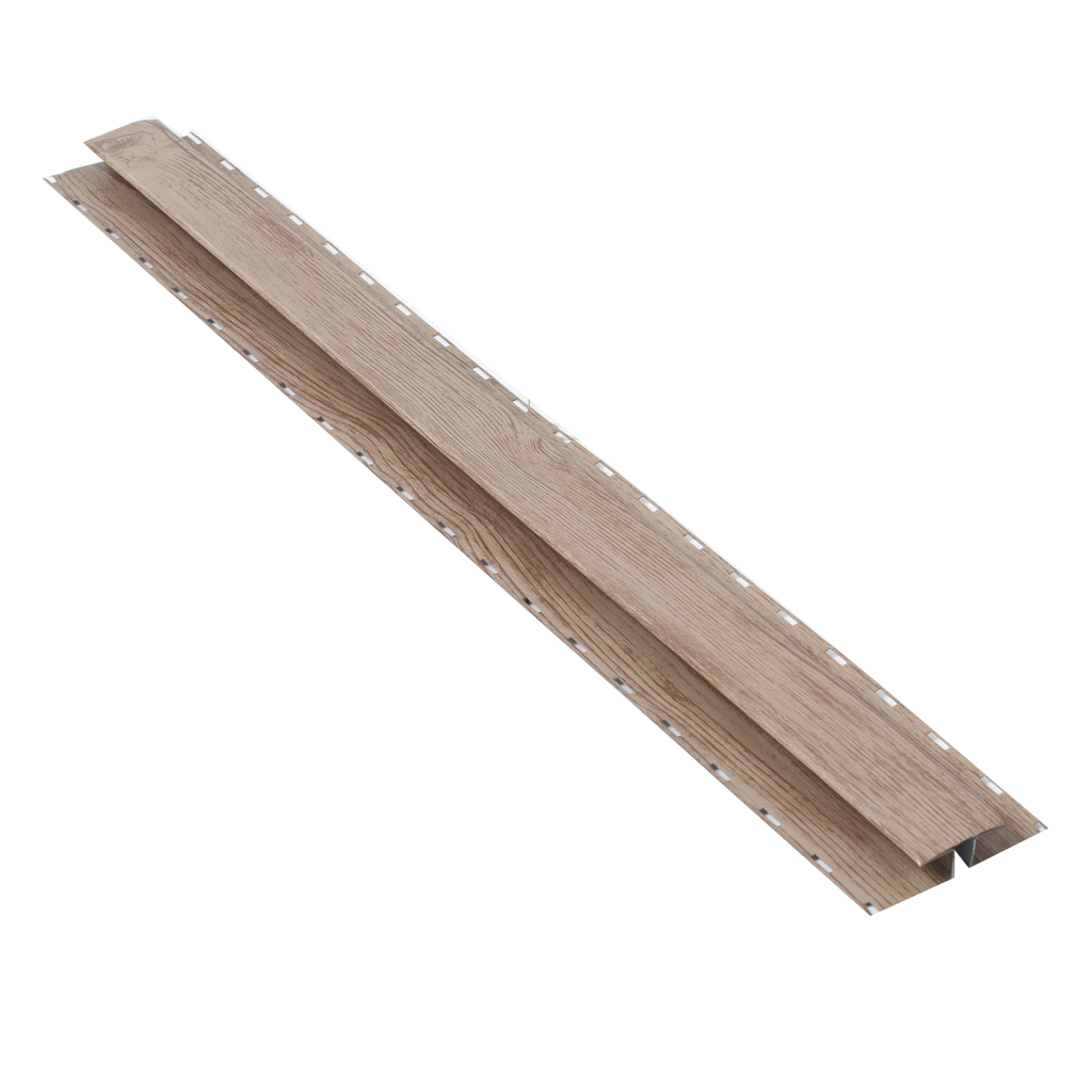 საიდინგის გადასაბმელი პროფილი (2მ) ხაოიანი WOOD LIGHTER NOVA — სახურავის აქსესუარები